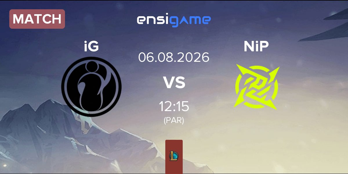 Match Invictus Gaming iG vs Ninjas In Pyjamas NiP | 06.08