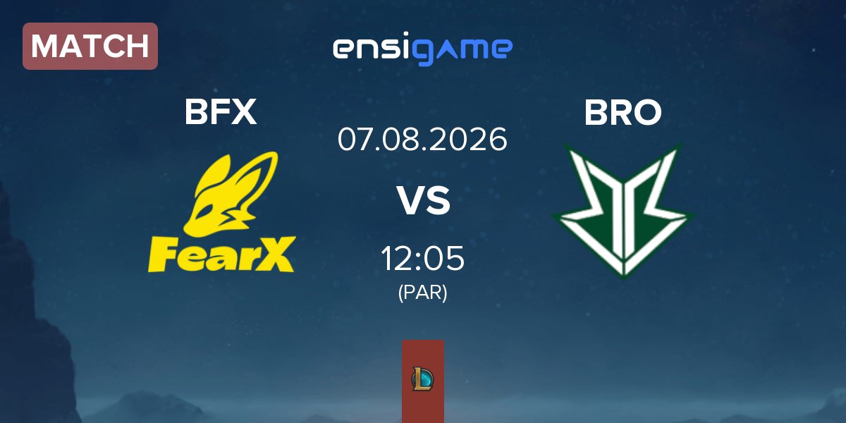 Partida BNK FearX BFX vs HANJIN BRION BRO | 07.08