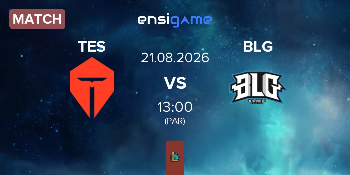 Partida TOP Esports TES vs Bilibili Gaming BLG | 21.08