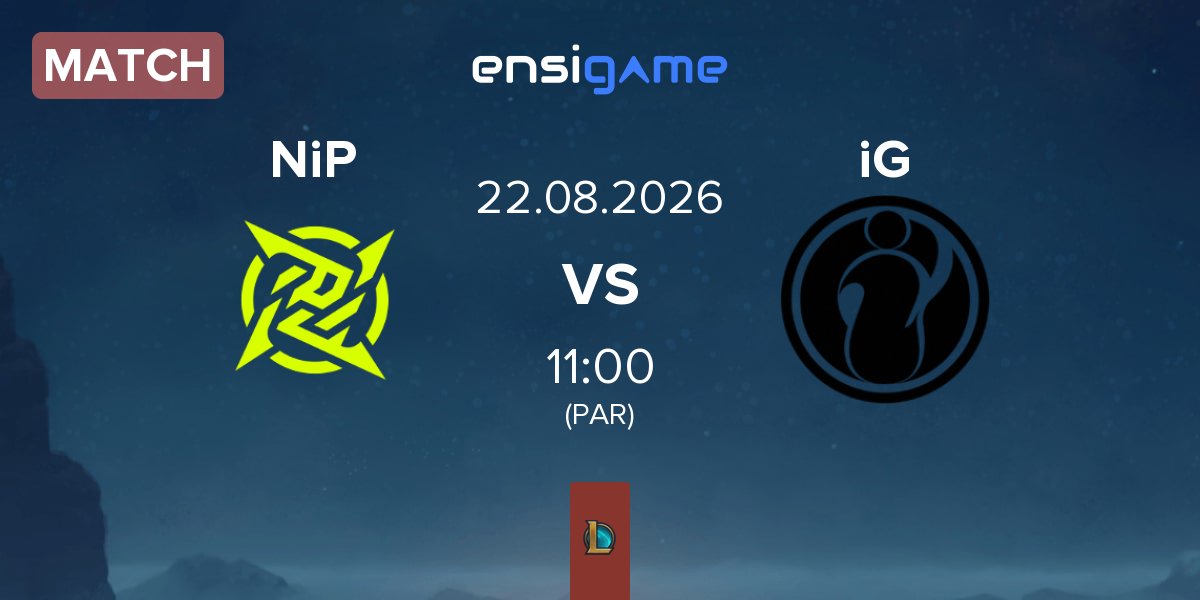 Match Ninjas In Pyjamas NiP vs Invictus Gaming iG | 22.08