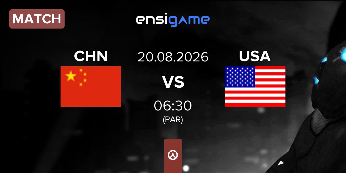 Partida China CHN vs United States USA | 20.08