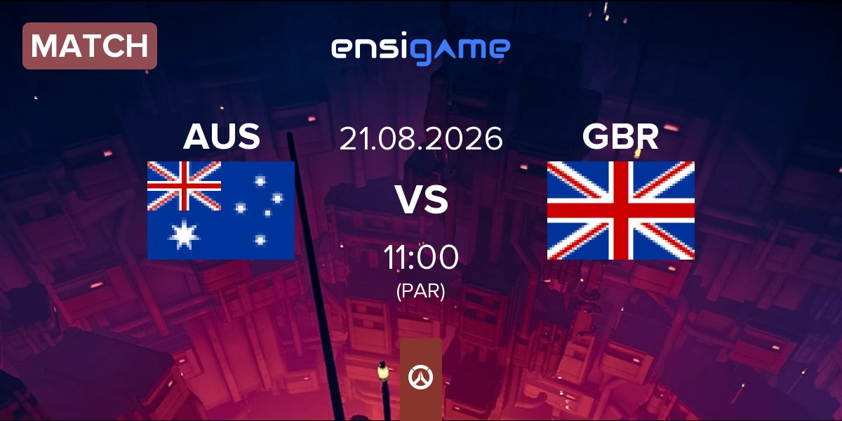 Partida Australia AUS vs United Kingdom GBR | 21.08