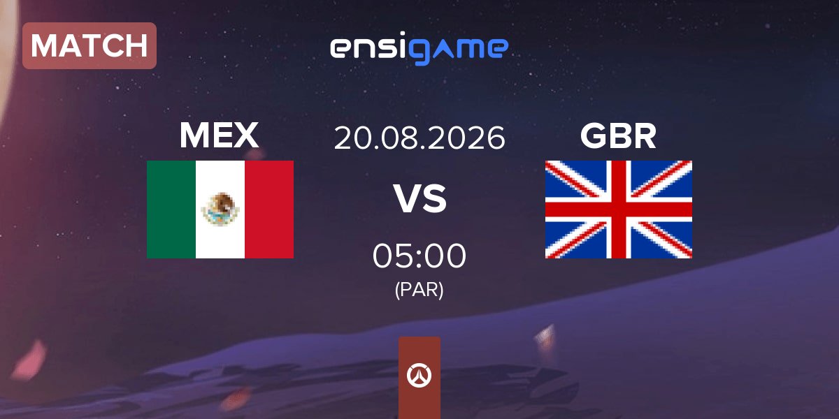 Partida Mexico MEX vs United Kingdom GBR | 20.08