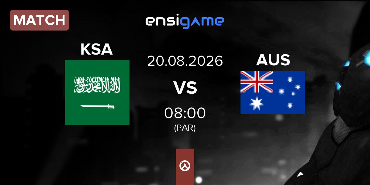Match Saudi Arabia KSA vs Australia AUS | 20.08