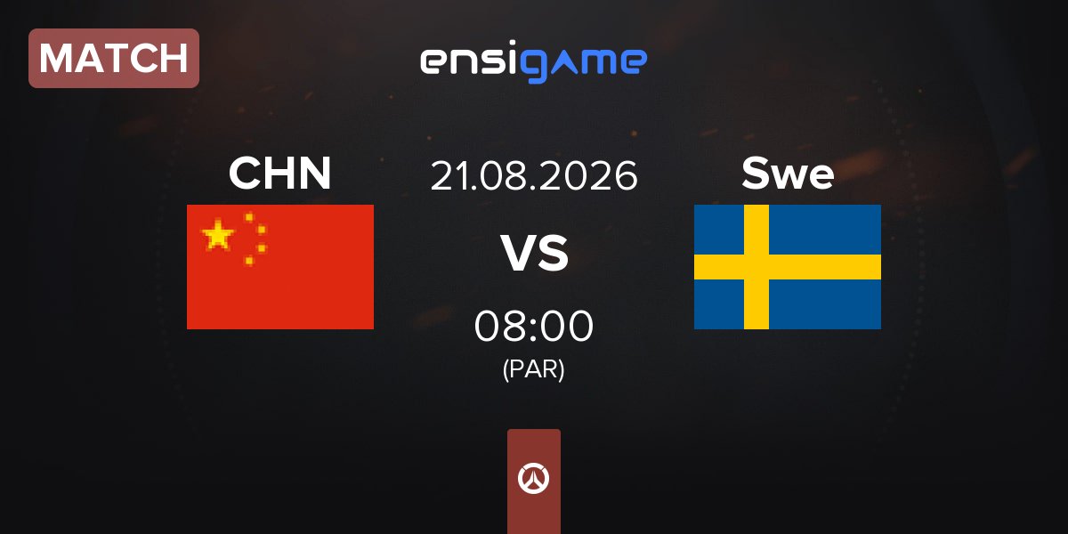 Match China CHN vs Sweden Swe | 21.08
