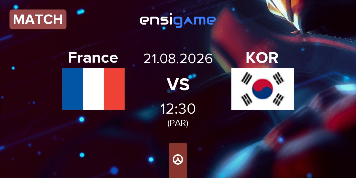 Match France vs South Korea KOR | 21.08