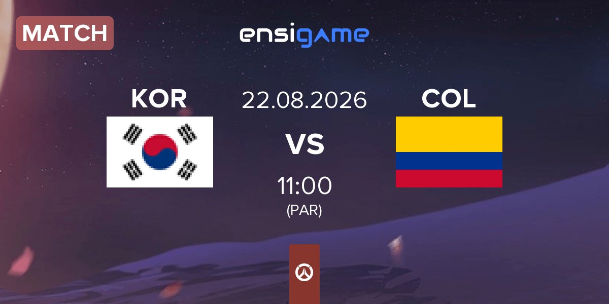 Match South Korea KOR vs Colombia COL | 22.08