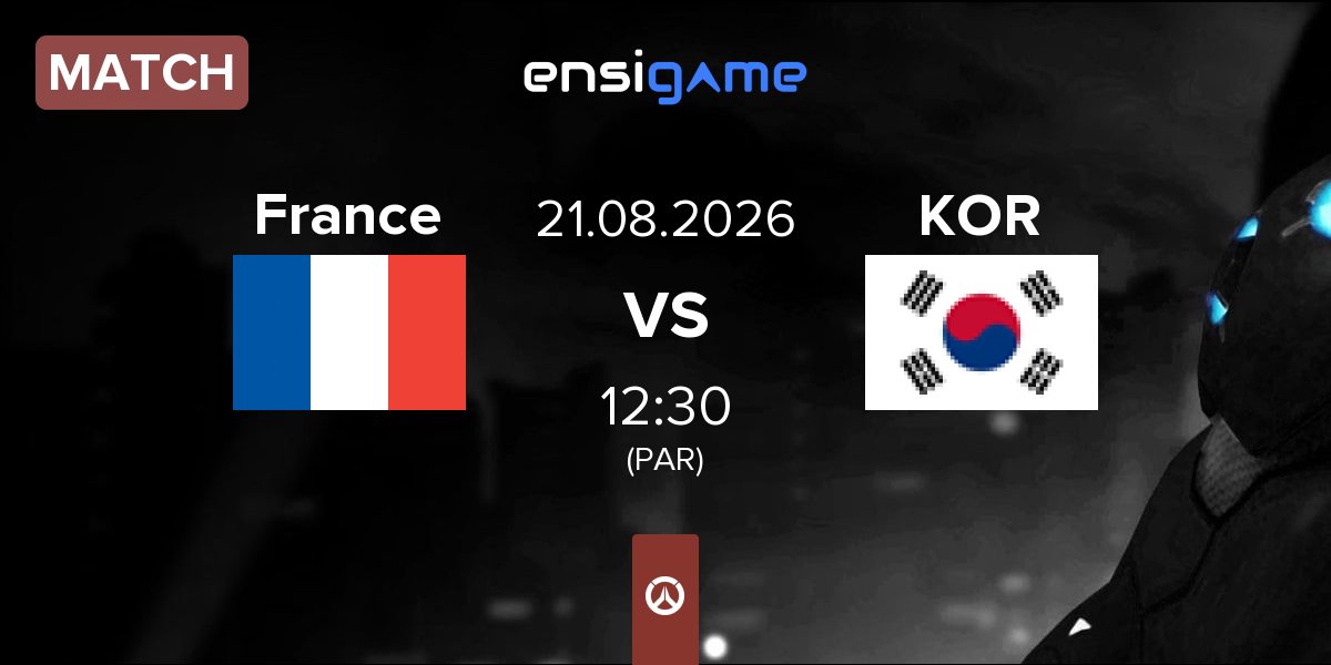 Match France vs South Korea KOR | 21.08