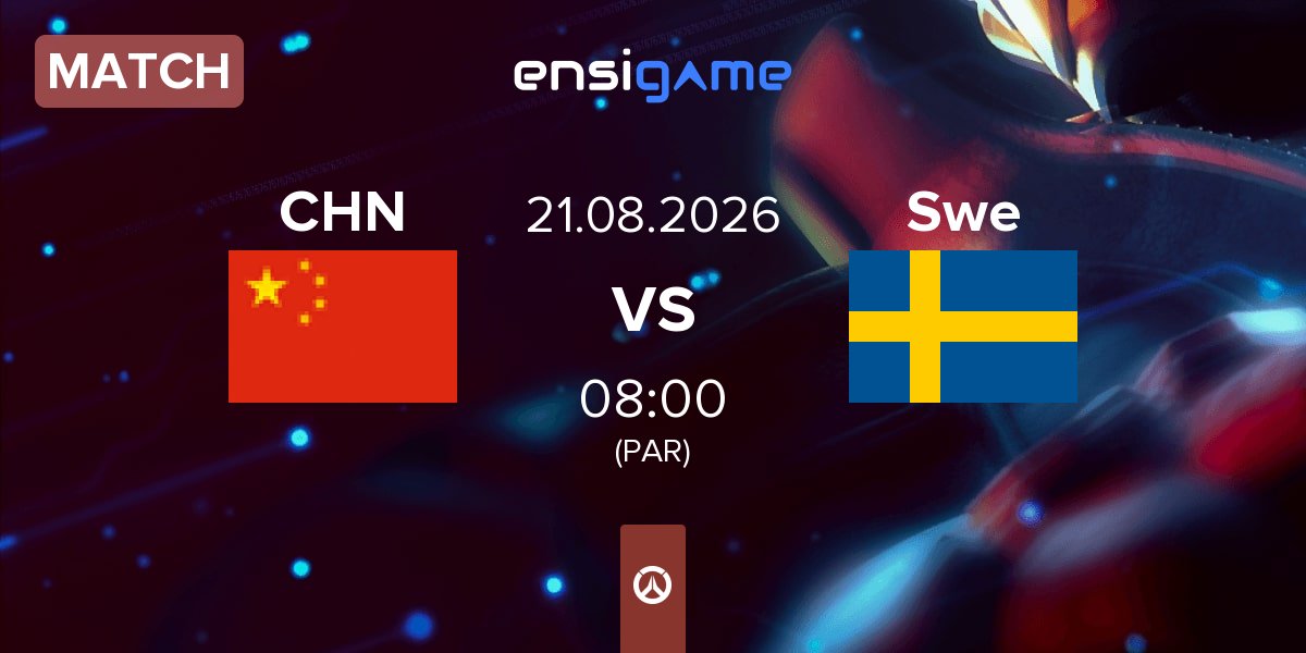 Match China CHN vs Sweden Swe | 21.08