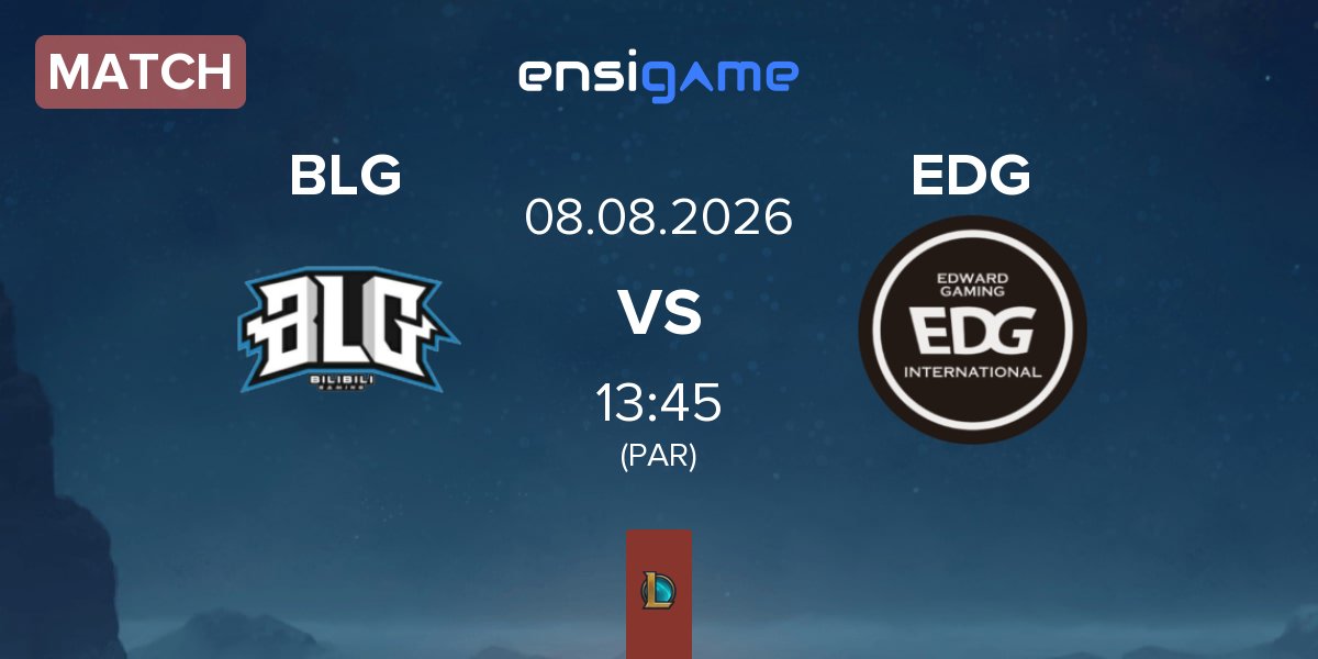 Partida Bilibili Gaming BLG vs EDward Gaming EDG | 08.08