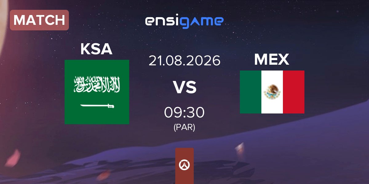 Match Saudi Arabia KSA vs Mexico MEX | 21.08