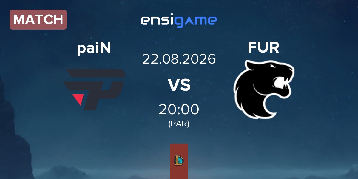 Partida paiN Gaming paiN vs FURIA Esports FUR | 22.08