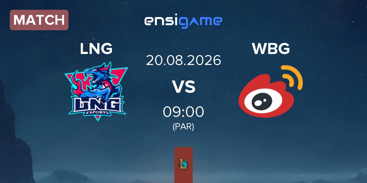 Partida LNG Esports LNG vs Weibo Gaming WBG | 20.08