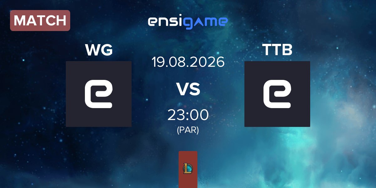 Match Way Gaming Esports WG vs Tung Tung Bogi TTB | 19.08