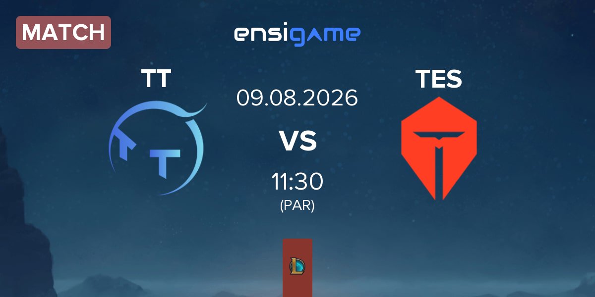 Partida ThunderTalk Gaming TT vs TOP Esports TES | 09.08