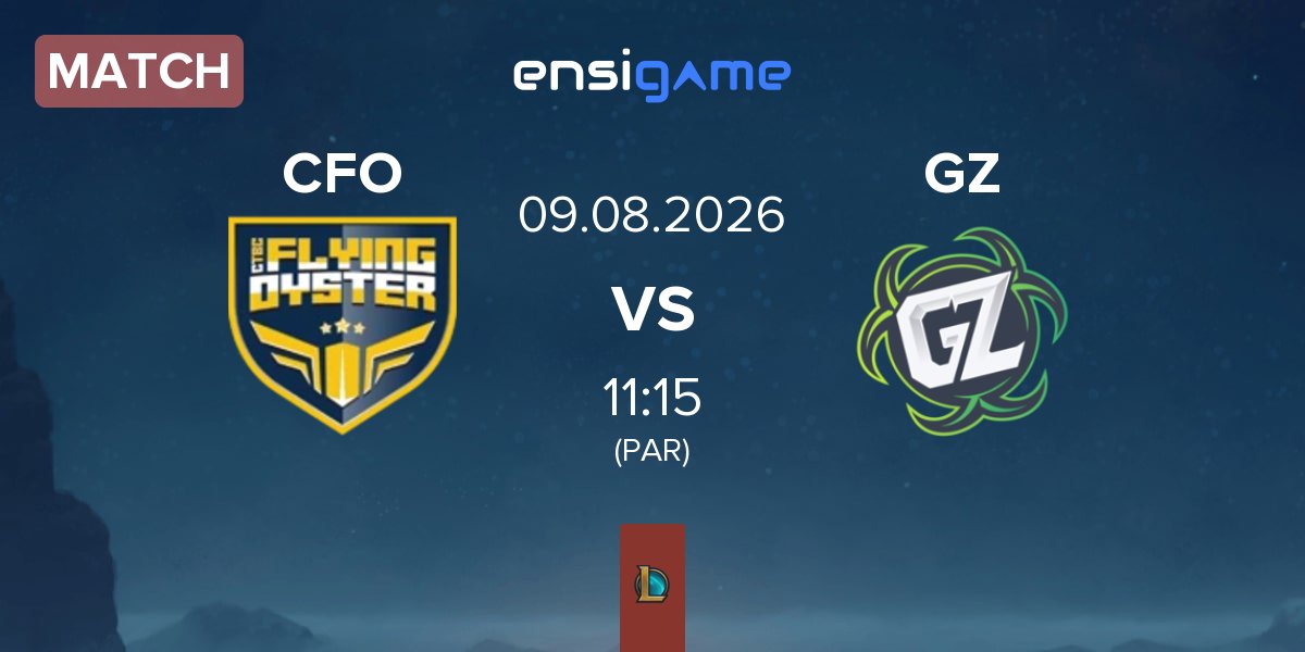 Match CTBC Flying Oyster CFO vs Ground Zero Gaming GZ | 09.08