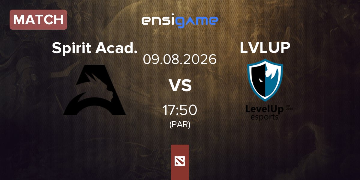 Match Team Spirit Academy Spirit Acad. vs Level UP LVLUP | 09.08
