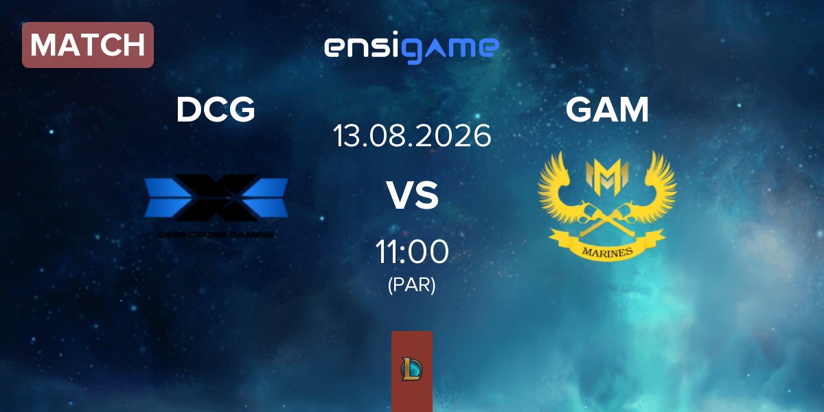 Partida Deep Cross Gaming DCG vs GAM Esports GAM | 13.08