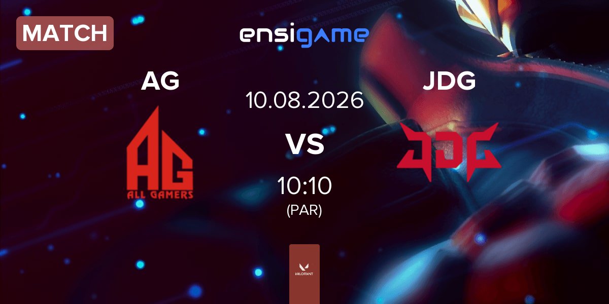 Partida ALL GAMERS AG vs JD Gaming JDG | 10.08