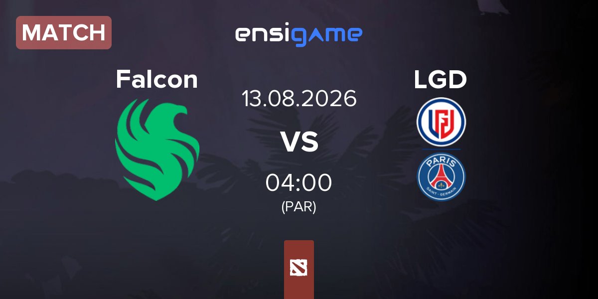 Match Team Falcons Falcon vs LGD Gaming LGD | 13.08