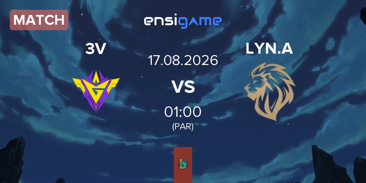 Match 3V Team 3V vs LYON Academy LYN.A | 17.08