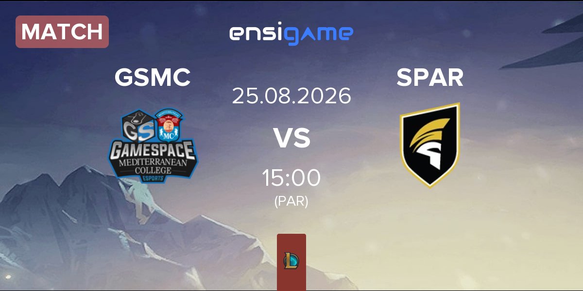 Match Gamespace Mediterranean College Esports GSMC vs Spartans EU SPAR | 25.08