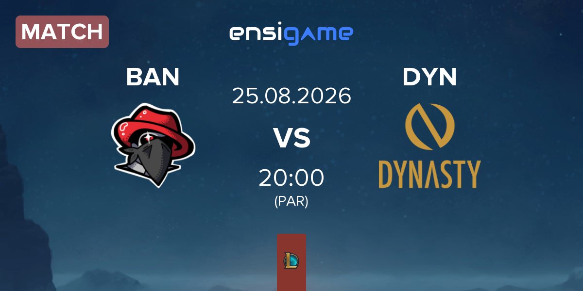 Match The Bandits BAN vs Dynasty DYN | 25.08