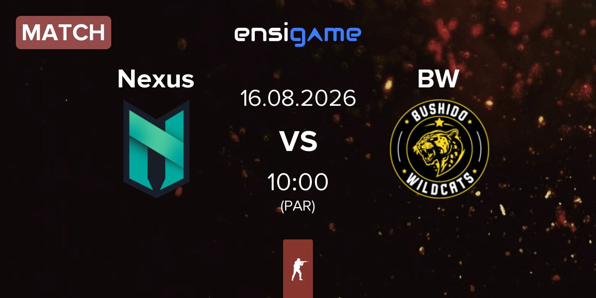 Match Nexus Gaming Nexus vs Bushido Wildcats BW | 16.08