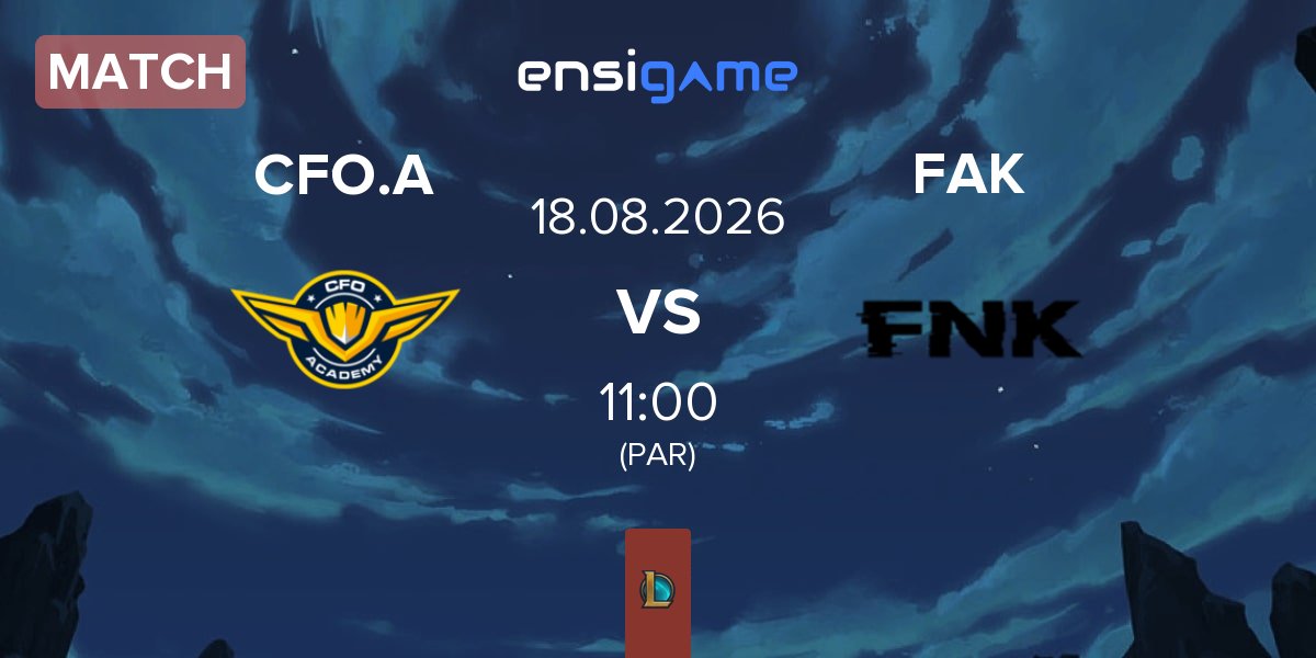 Match CTBC Flying Oyster Academy CFO.A vs Frank Esports FAK | 18.08