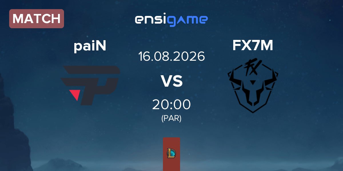 Match paiN Gaming paiN vs Fluxo W7M FX7M | 16.08