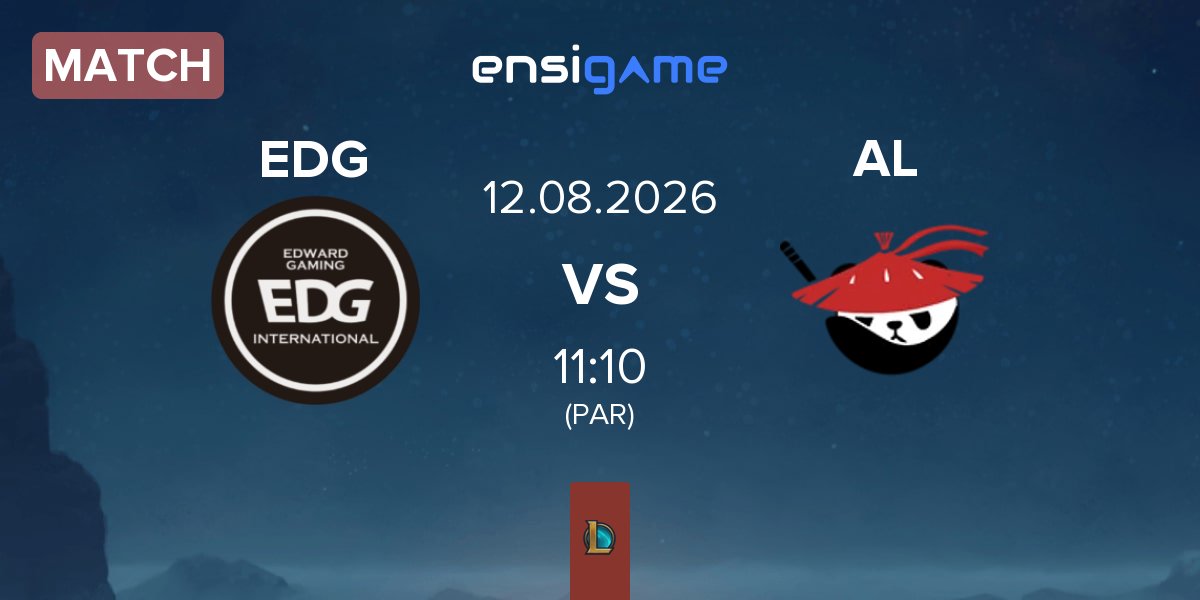 Partida EDward Gaming EDG vs Anyone's Legend AL | 12.08