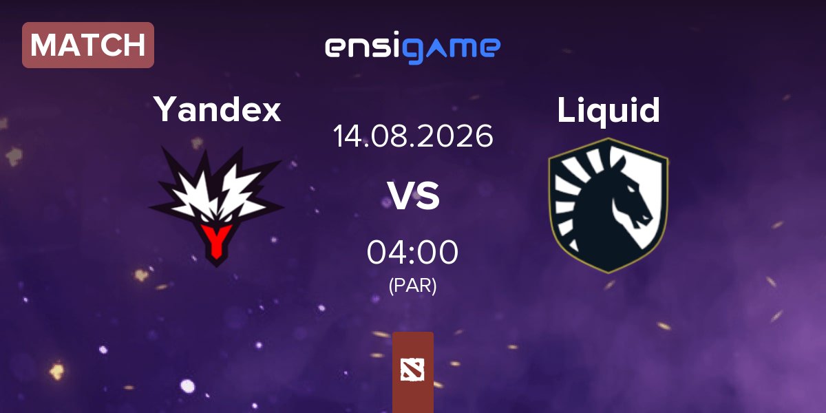Match Team Yandex Yandex vs Team Liquid Liquid | 14.08