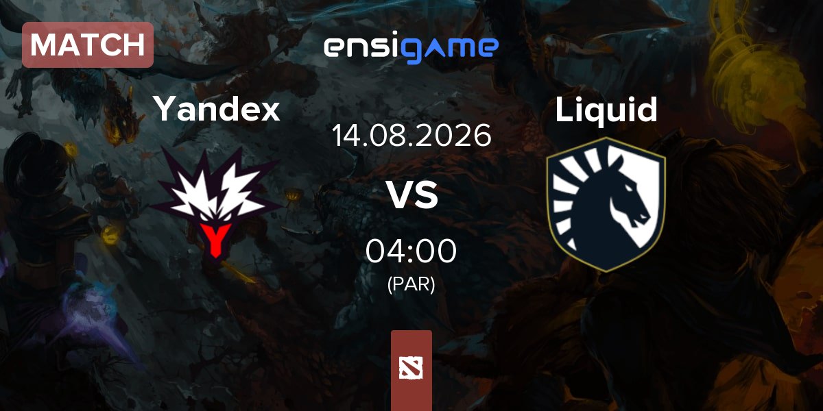 Match Team Yandex Yandex vs Team Liquid Liquid | 14.08