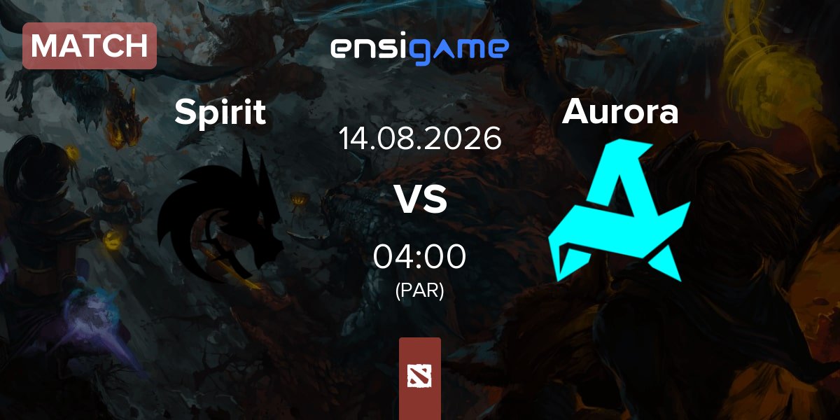 Partida Team Spirit Spirit vs Aurora Gaming Aurora | 14.08
