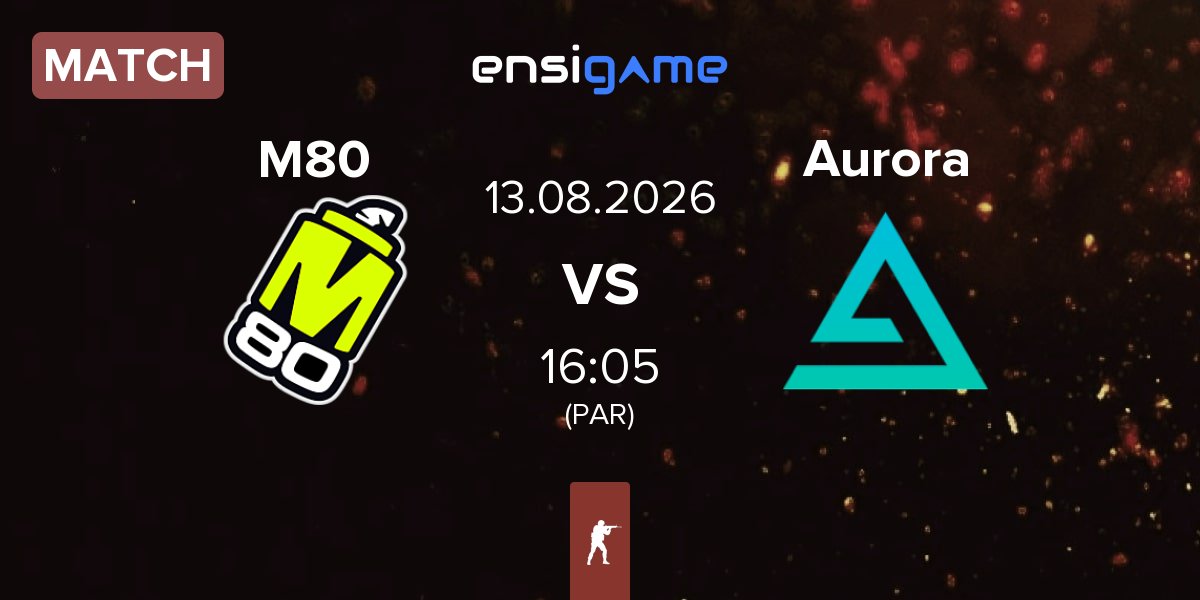 Match M80 vs Aurora Gaming Aurora | 13.08