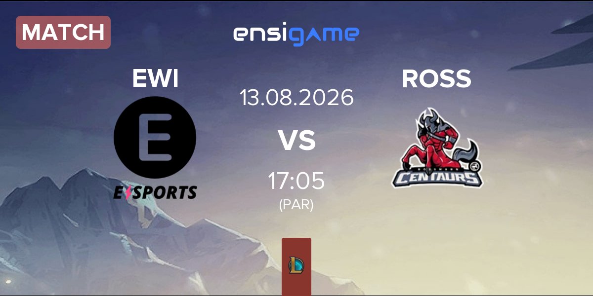 Match E WIE EINFACH E-SPORTS EWI vs ROSSMANN Centaurs ROSS | 13.08