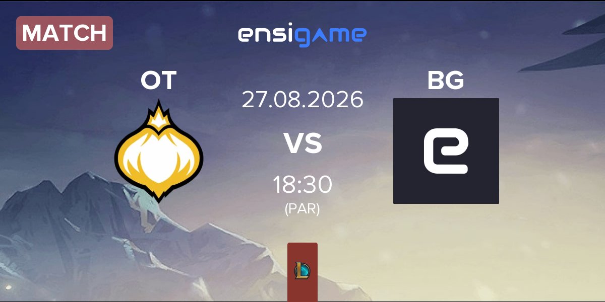 Partida Onion Team OT vs Bohemian Guardians BG | 27.08