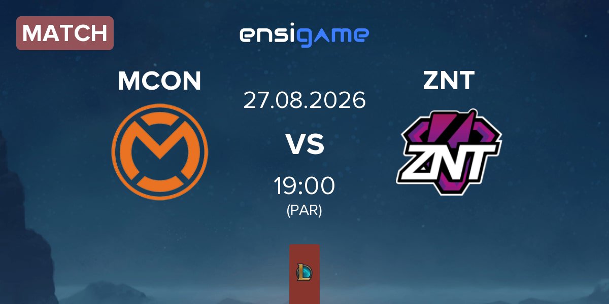 Partida mCon esports MCON vs ZennIT ZNT | 27.08