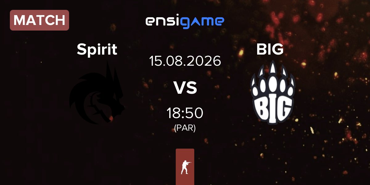 Match Team Spirit Spirit vs BIG BIG  | 15.08