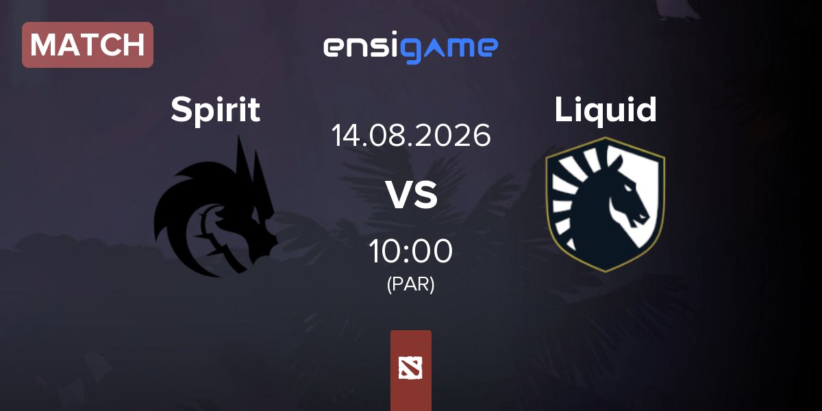 Partida Team Spirit Spirit vs Team Liquid Liquid | 14.08