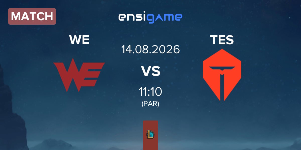 Partida Team WE WE vs TOP Esports TES | 14.08