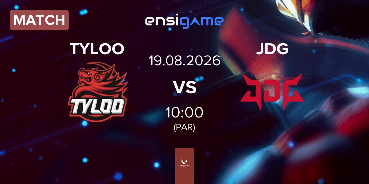 Match TYLOO vs JD Gaming JDG | 19.08