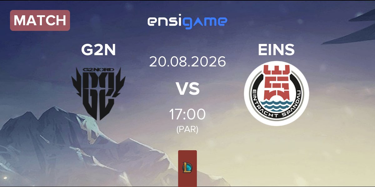Match G2 NORD G2N vs Eintracht Spandau EINS | 20.08