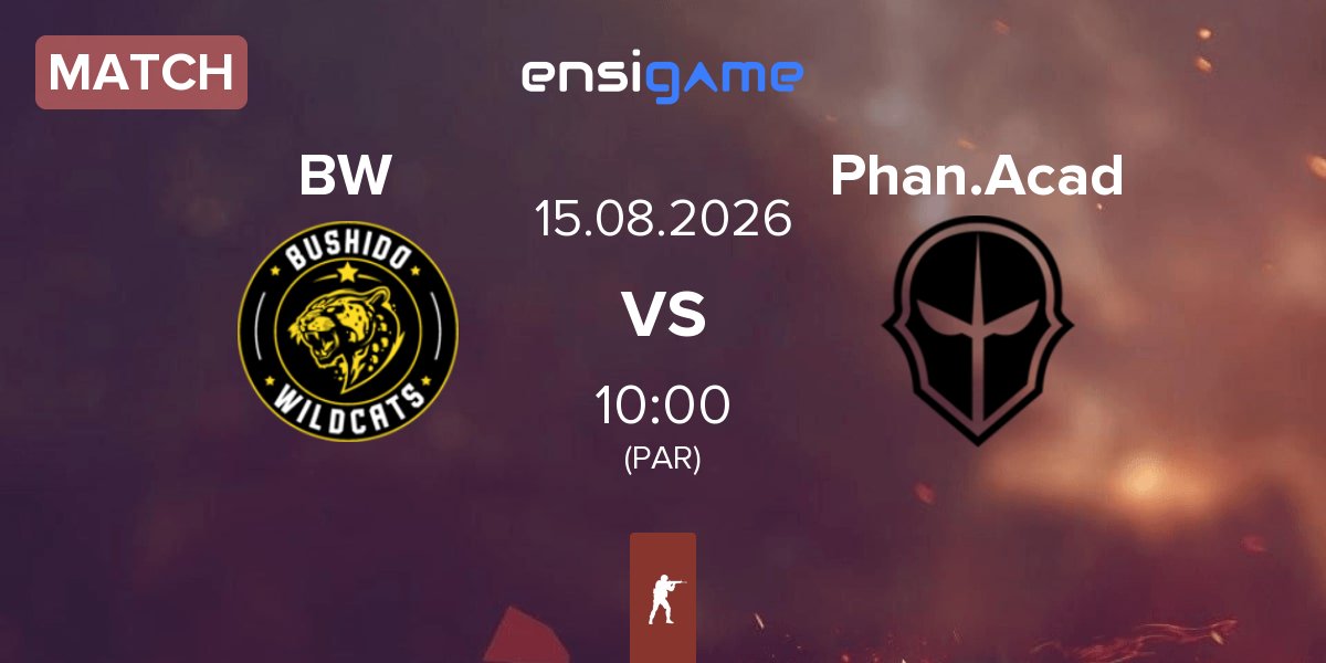 Match Bushido Wildcats BW vs Phantom Academy Phan.Acad | 15.08