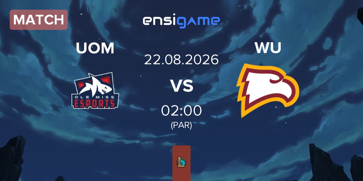 Match University of Mississippi UOM vs Winthrop University WU | 22.08