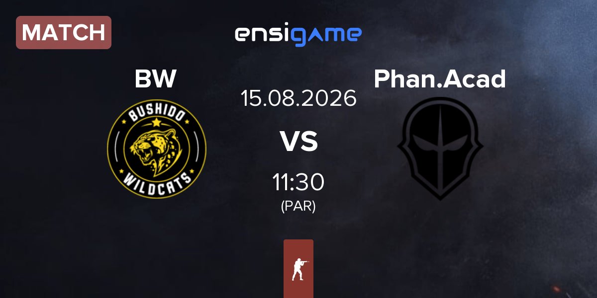 Partida Bushido Wildcats BW vs Phantom Academy Phan.Acad | 15.08