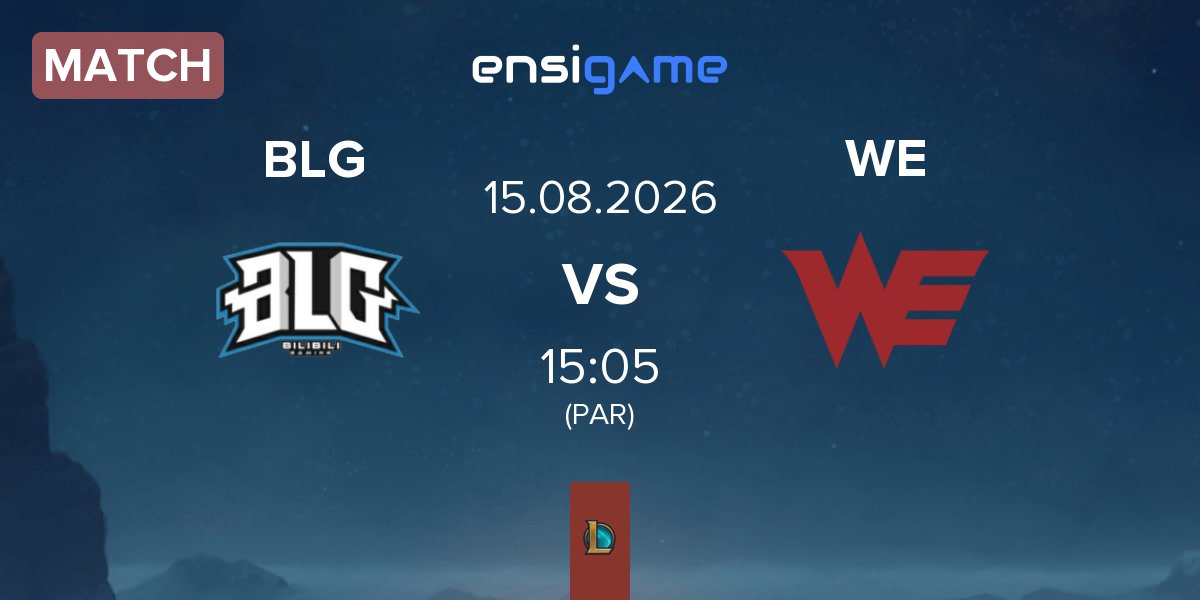 Partida Bilibili Gaming BLG vs Team WE WE | 15.08