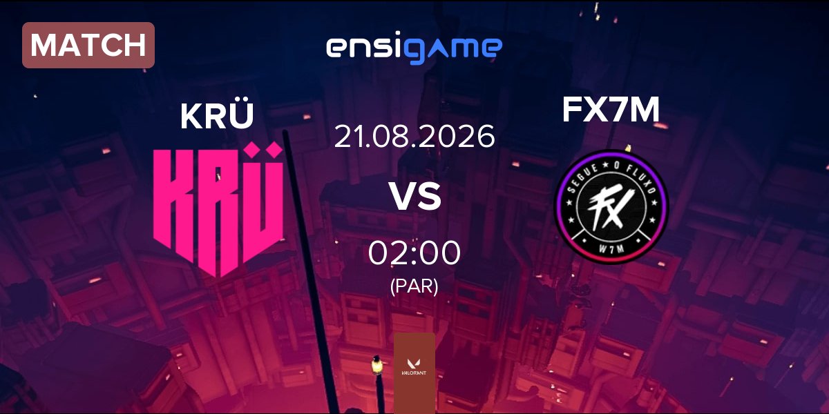 Match KRÜ Esports KRÜ vs Fluxo W7M FX7M | 21.08