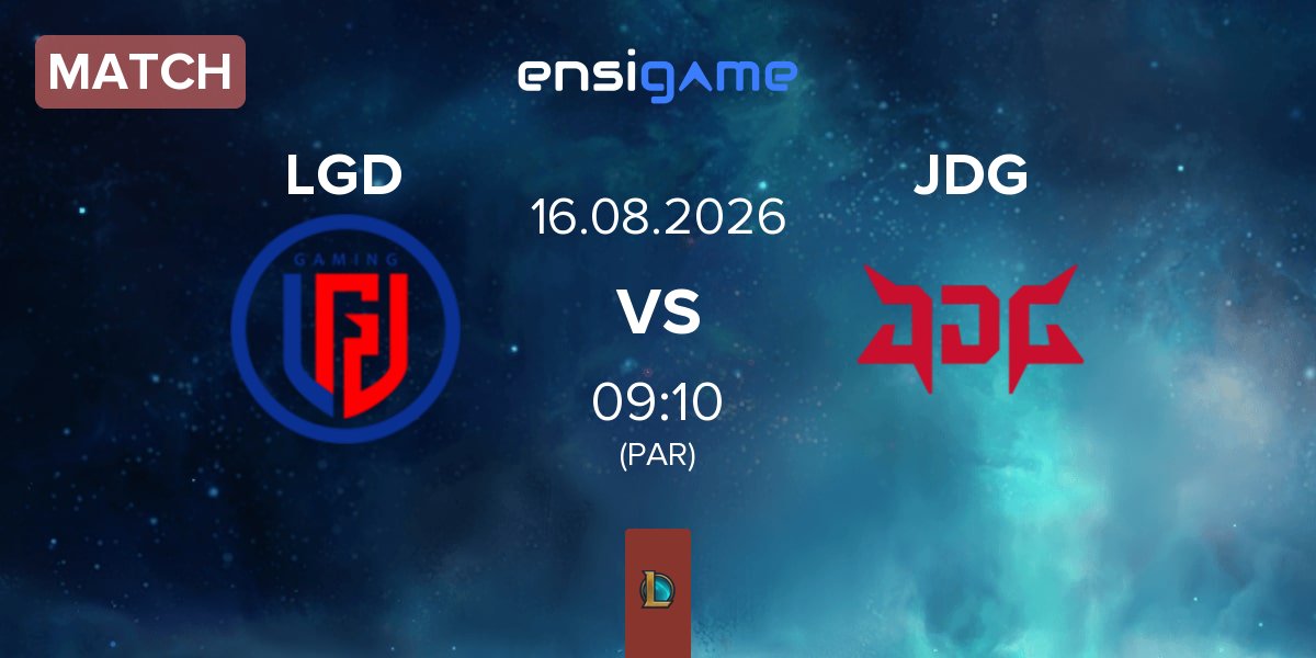 Match LGD Gaming LGD vs JD Gaming JDG | 16.08