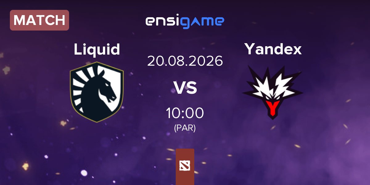 Partida Team Liquid Liquid vs Team Yandex Yandex | 20.08